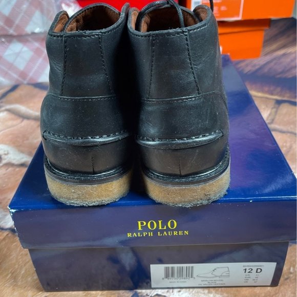 Polo Ralph Lauren Men\'s Marlow Chukka Boot 12 Blk main image 4
